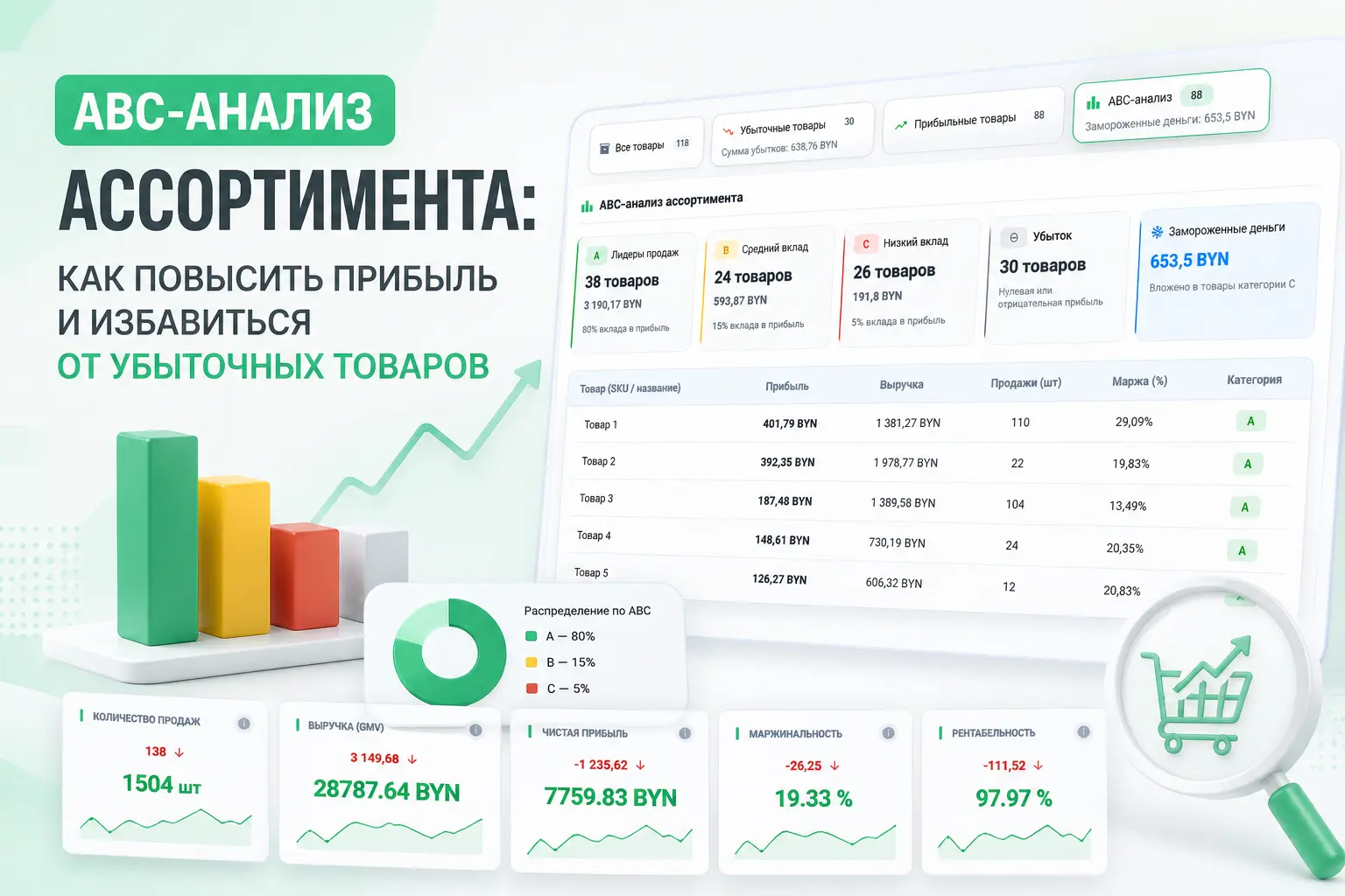 Юнит-экономика по товарам на маркетплейсе